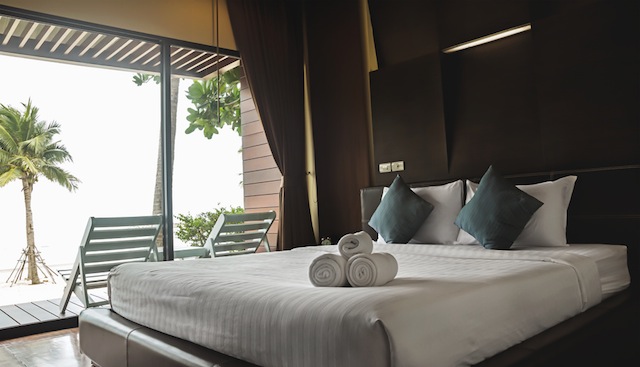 bed and view